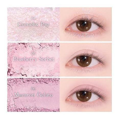 Capel Ice Cream Nine-Color Eyeshadow Palette Pearlescent Matte Rose Palette Under-eye Blush Oat Milk Tea Earth Pure Desire