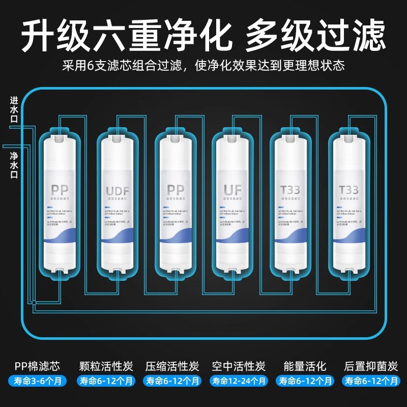 Water Purifier Household Direct Drinking Kitchen Faucet Tap Water Filter Cartridge2024New Commercial Whole House Reverse Osmosis System
