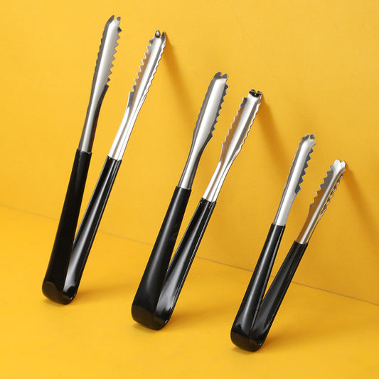 Ice Clip Stainless Steel Ice Cube Tongs Non-Slip Tongs Coffee Sugar Cube Food Clip Tweezers Bar Wholesale Sugar Cube Clip