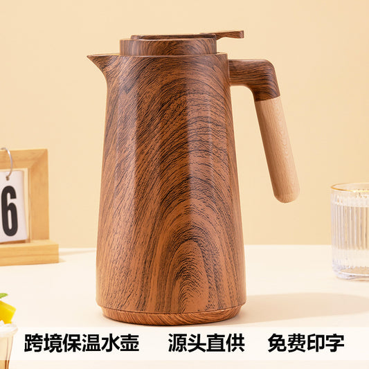 Cross-Border Insulated Kettle Household Glass Inner Liner Warm Kettle Simple Office Coffee Large Capacity Hot Water Kettle Insulated Water Kettle