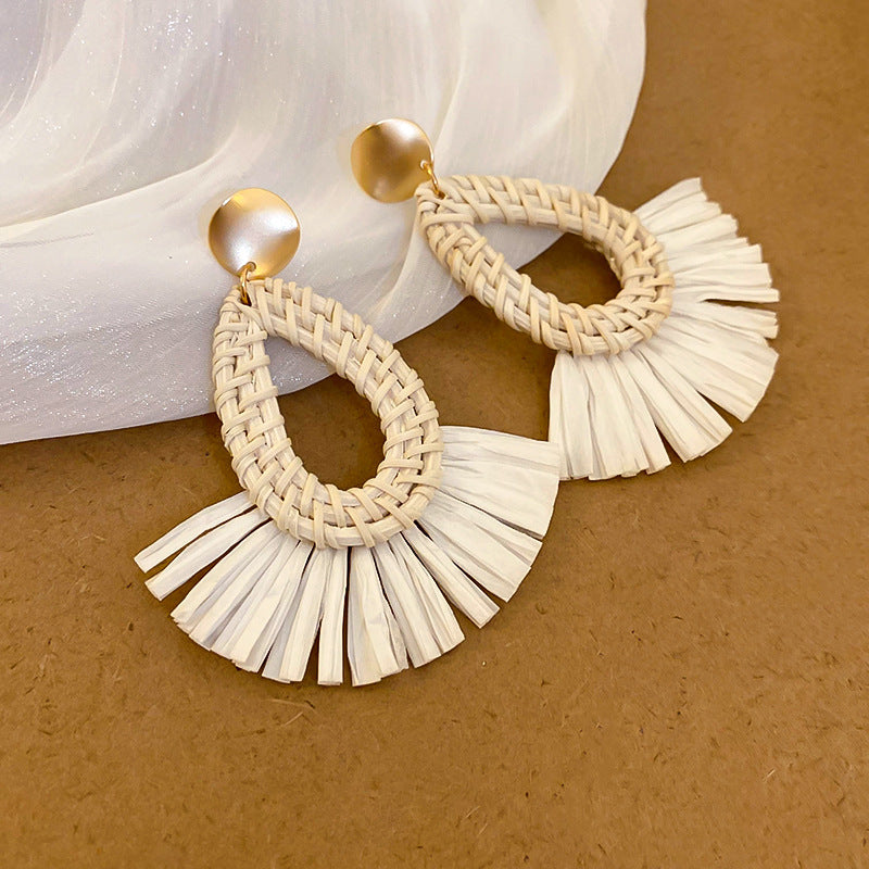 2025Bohemian Cross-Border Trendy Earrings for Women, Vintage Ethnic Style Fashion Studs, Beach Vacation Style Ear Jewelry