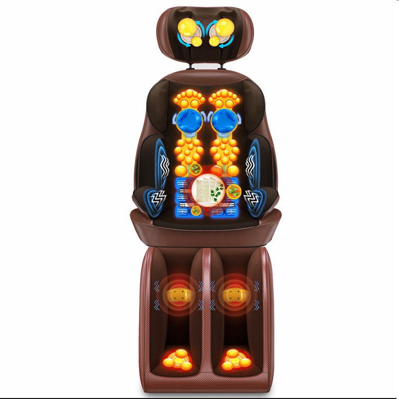 Massage Chair Seat Home Shoulder Neck Massager Neck Back Waist Full Body Electric Massager Multi-Function