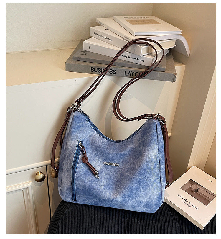 Melard Women's Bag2025New Crossbody Bag Winter Versatile High-End Feel Shoulder Bag Large Capacity Tote Bag