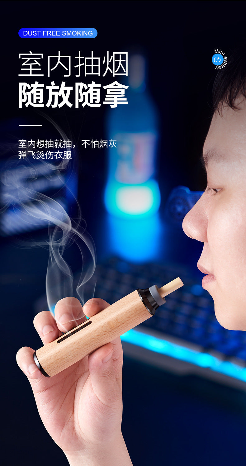 Car Ashtray Anti-ash Artifact Portable Car Ashtray Smoking Artifact Driving Lazy Anti-flying Ash Cigarette Holder