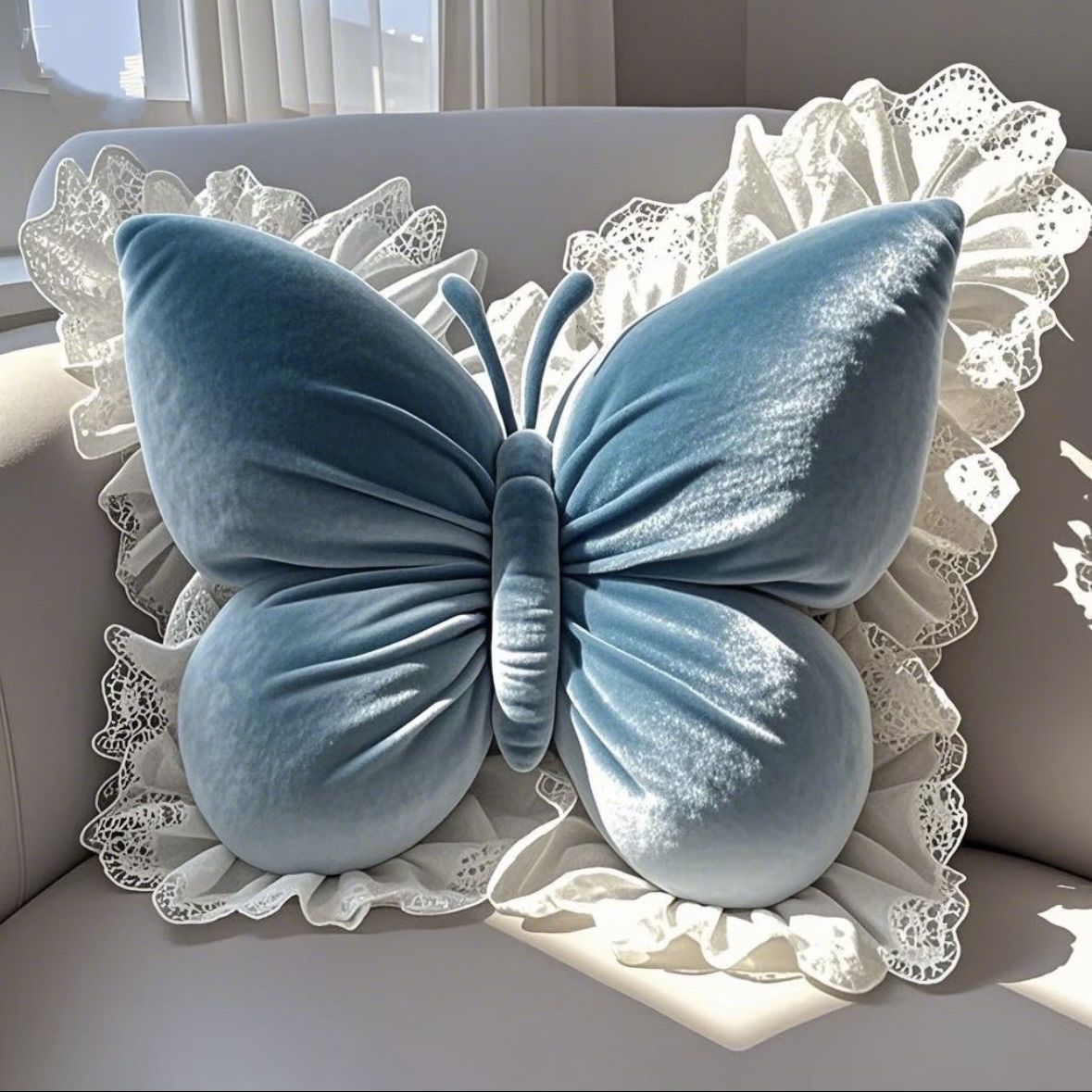 Princess Butterfly Office Cushion Living Room Bowknot Bedroom Car Sofa Cushion Home New Pillow Room