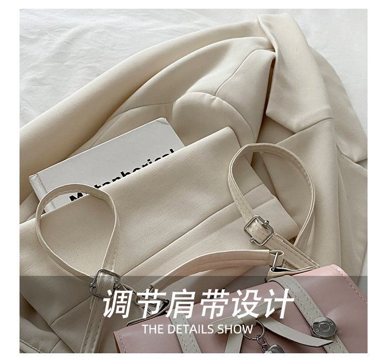 Single Shoulder Double Shoulder Women's Bag2025New Fashionable Girly Casual Multi-use Small Square Bag Spring Summer Hot-selling Women's Bag