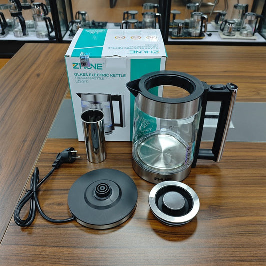 ZHUNE In-stock Glass Electric Kettle Electric Kettle Tea Kettle Water Boiler for Home and Hotel Wholesale1.8L Capacity