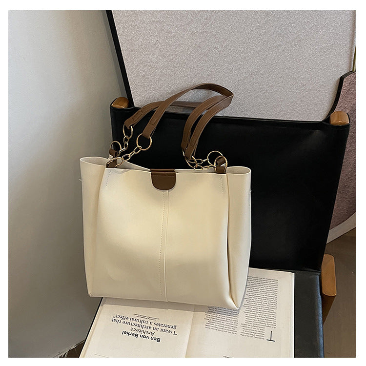 Women's two-piece large capacity bag set2024New Fashion Commuting Handbag Simple Casual Shoulder Tote Bag for Women
