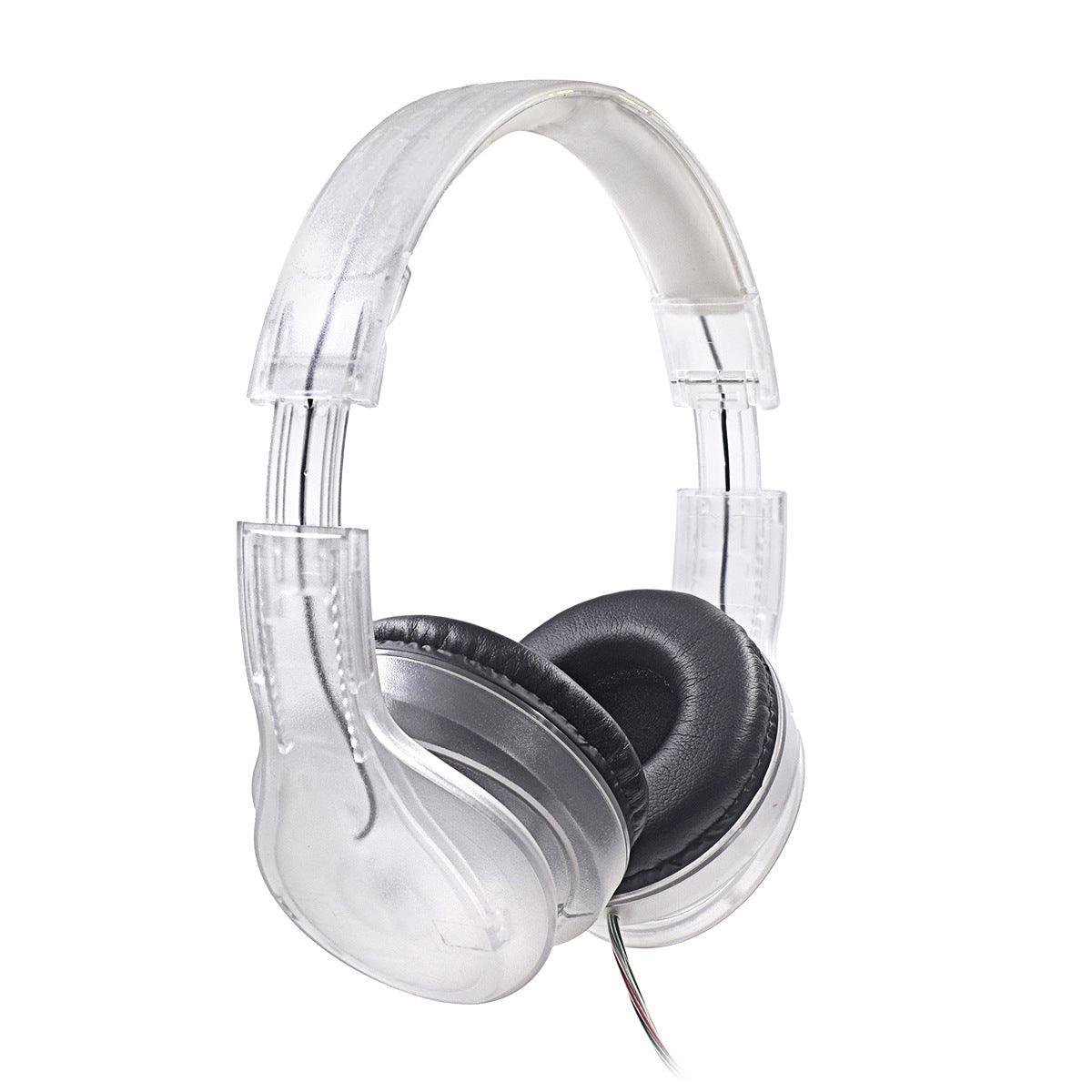 Cross-border New Transparent Headset Bluetooth Earphones Wired Gaming Bluetooth Earphones Noise Cancelling Headset
