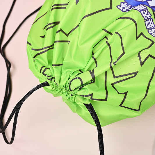Outdoor Fitness Polyester Backpack Bag Advertising Training Class Drawstring Polyester Bag Double Shoulder Polyester Storage Bag Custom Wholesale