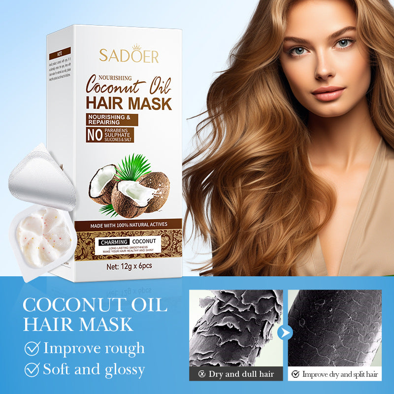 Full English Coconut Oil Body Care Set SADOER Smooth, Soft, Moisturizing, Clean Cross-Border Wholesale