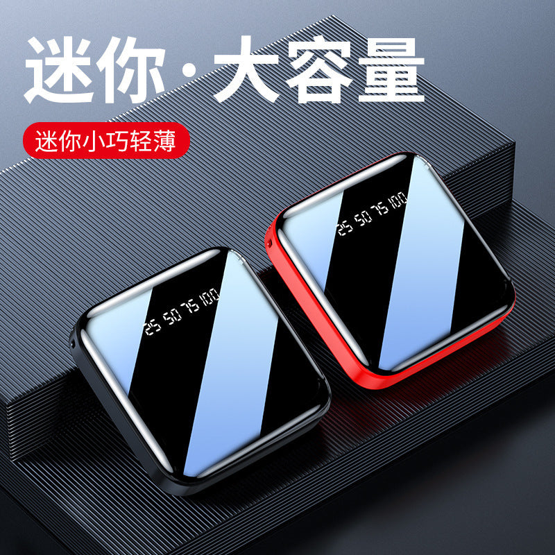 3C Certified Cross-Border Mirror Mini Power Bank20000mAh Portable Power Bank Gift Printing logo