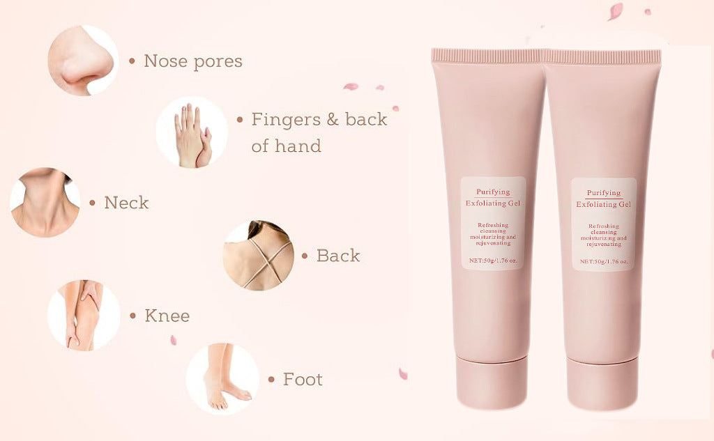 Cross-Border Hot-Selling Exfoliating Gel Cleanser Face Body Lotion Skin Scrub Cleansing Care Dead Skin Removal Gel