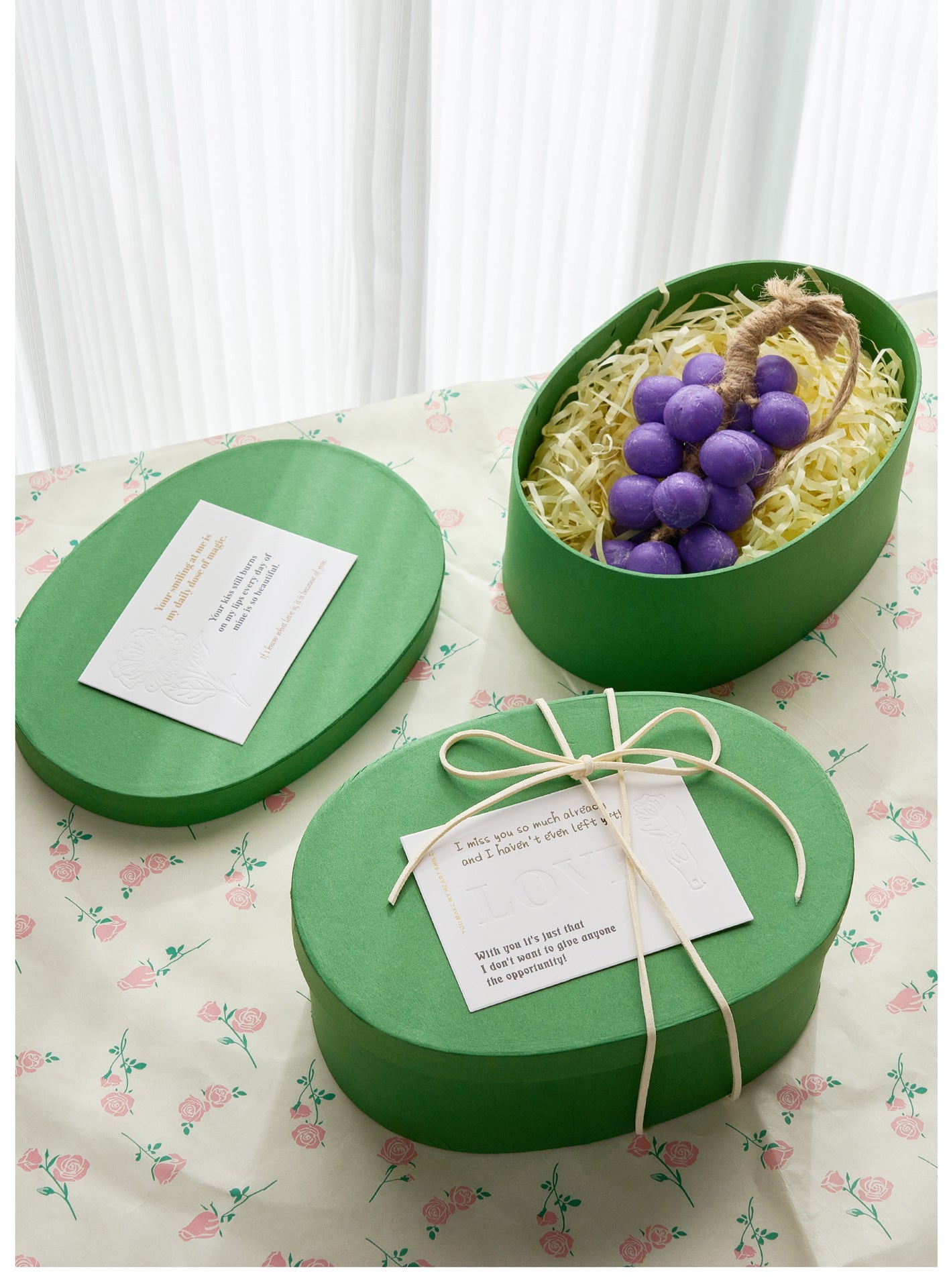Handmade Soap Gift Box Grape Handmade Soap Gift Box Teacher's Day Gift Box Grape Scented Soap Gift Box Kraft Paper Box