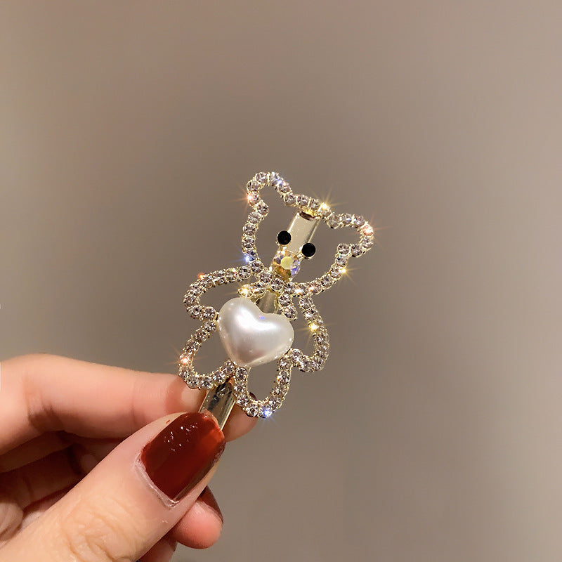 Pearl Large Star Clip Hair Clip Korea ins Fashionable Light Luxury Shark Clip Hair Claw Back of Head Side Hair Accessory for Women