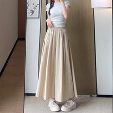 High-end Flowing Sheer Skirt for Women in Summer2025New Style Glassy Sheer Large Hem Mid-Length Draped a Women's pleated skirt