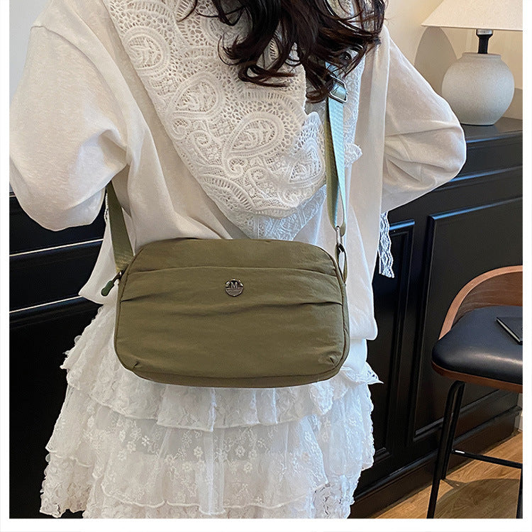 Casual texture niche design small square bag2025Spring New Fashionable Trendy Women's Single Shoulder Crossbody Bag