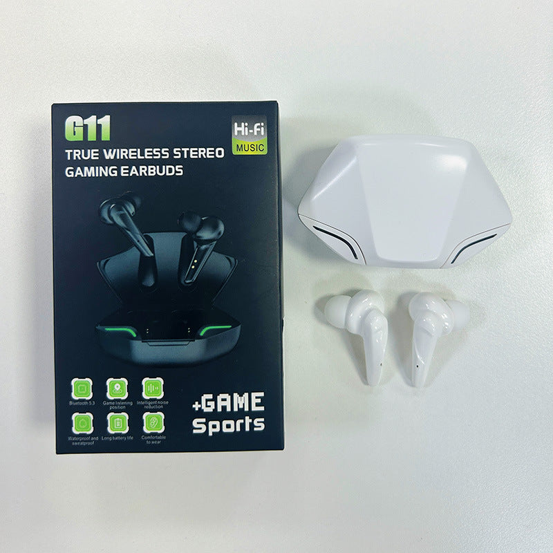 New Gaming Model G11True Wireless Gaming Bluetooth Headset5.0Dual-mode low-latency long-lasting breathing light flashing