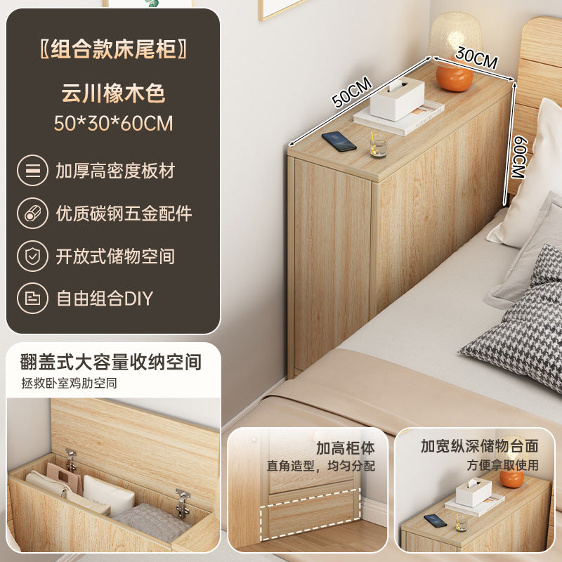 Narrow Bedside Cabinet Bed End Cabinet Wall-Mounted Long Storage Cabinet Shelf Simple Bedroom Gap Bedside Storage Narrow Cabinet