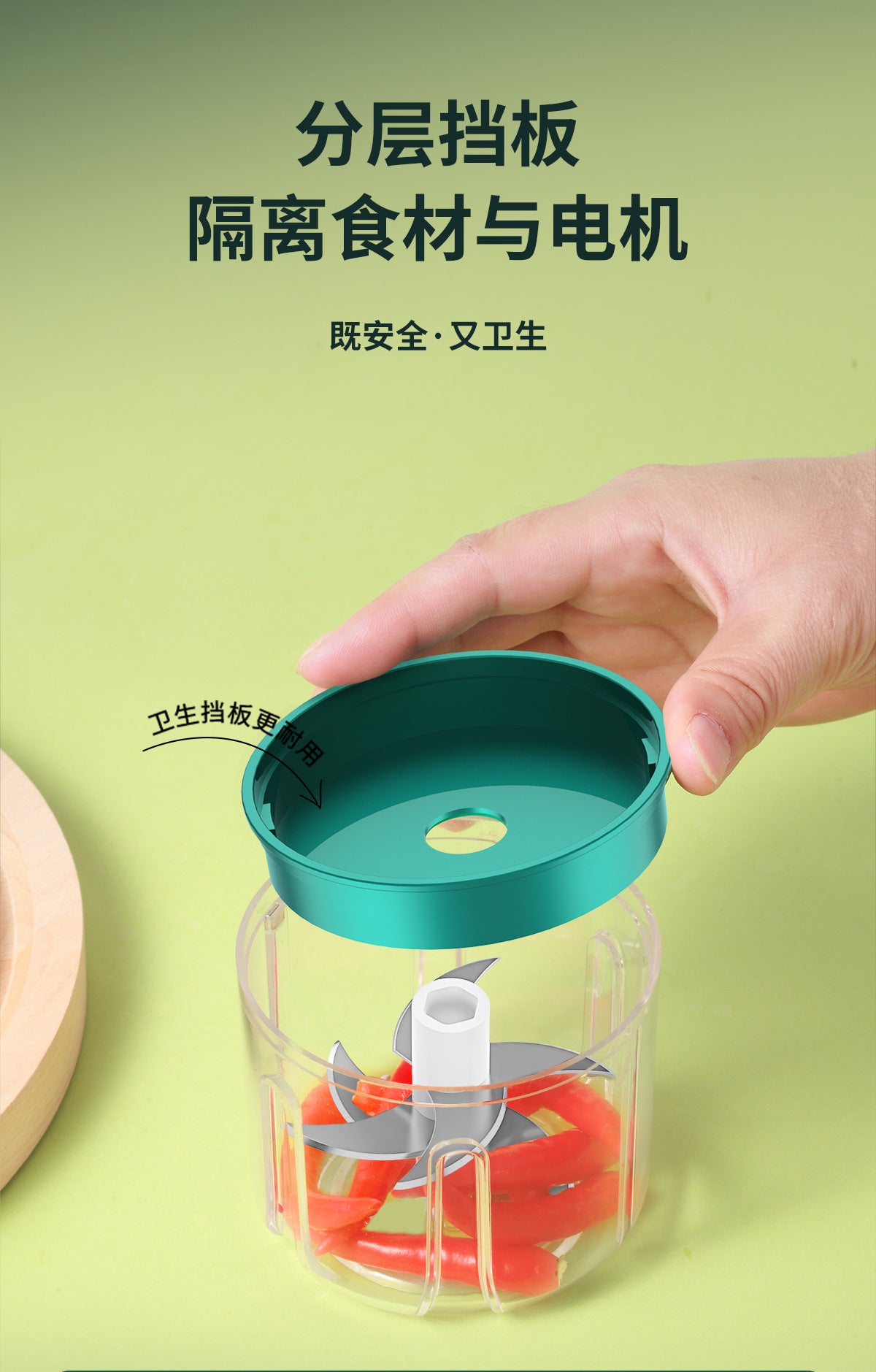 Electric Garlic Masher Kitchen Automatic Garlic Mincer Mini Wireless Household Garlic Crusher Multi-Functional Cooking Machine