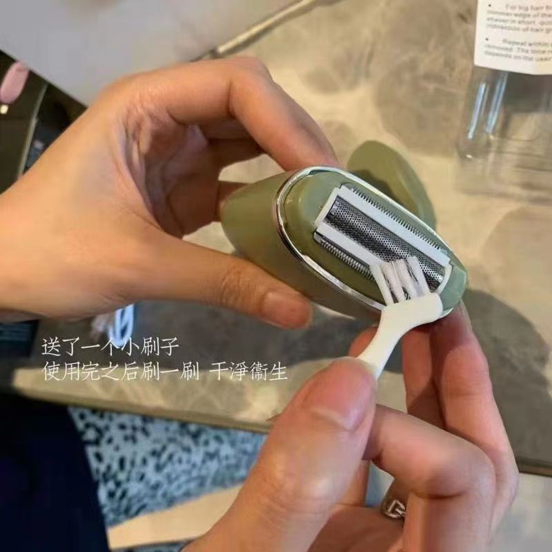 Cross-Border Private Domain New Electric Shaver Rechargeable Portable Women's Hair Removal Device Full Body Washable Hair Removal Fast Hair Removal Kit