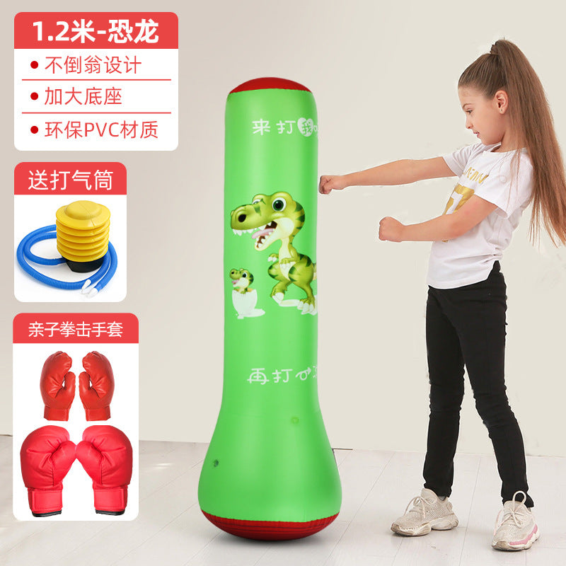 Inflatable Punching Bag Punching Column Standing Sandbag Adult Home Training Equipment Children's Equipment