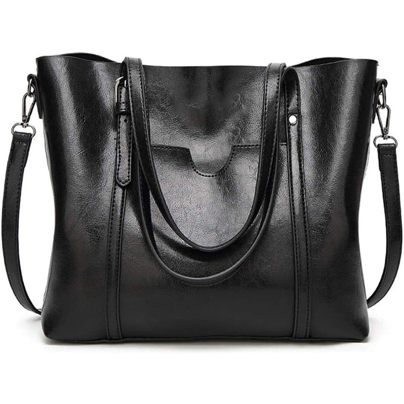 Export Women's Tote Bag PU Urban Simple Women's Travel Versatile Shoulder Bag Crossbody Bag Tassel Handbag