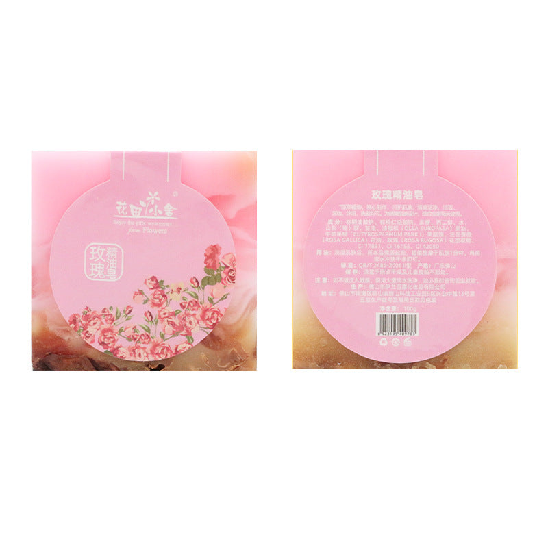 Skin Rejuvenation Plant-Based Handmade Soap Wholesale Rose Soap Refreshing Fragrance Bath Soap Face Wash Makeup Removal Body Use Handmade Soap