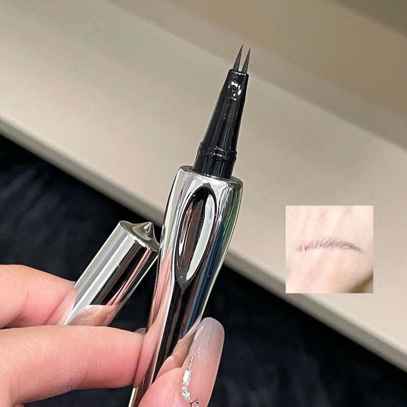 kakashow Two-Pronged Eyebrow Pencil with Fluorescent Hair, Distinct Wild Eyebrows, Waterproof and Sweatproof, Natural Look C479