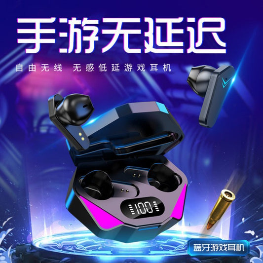Cross-border Exclusive Hot-Selling Bluetooth Earphones X15Wireless In-Ear Headphones5.3E-Sports Low Latency Digital Display Gaming Headset