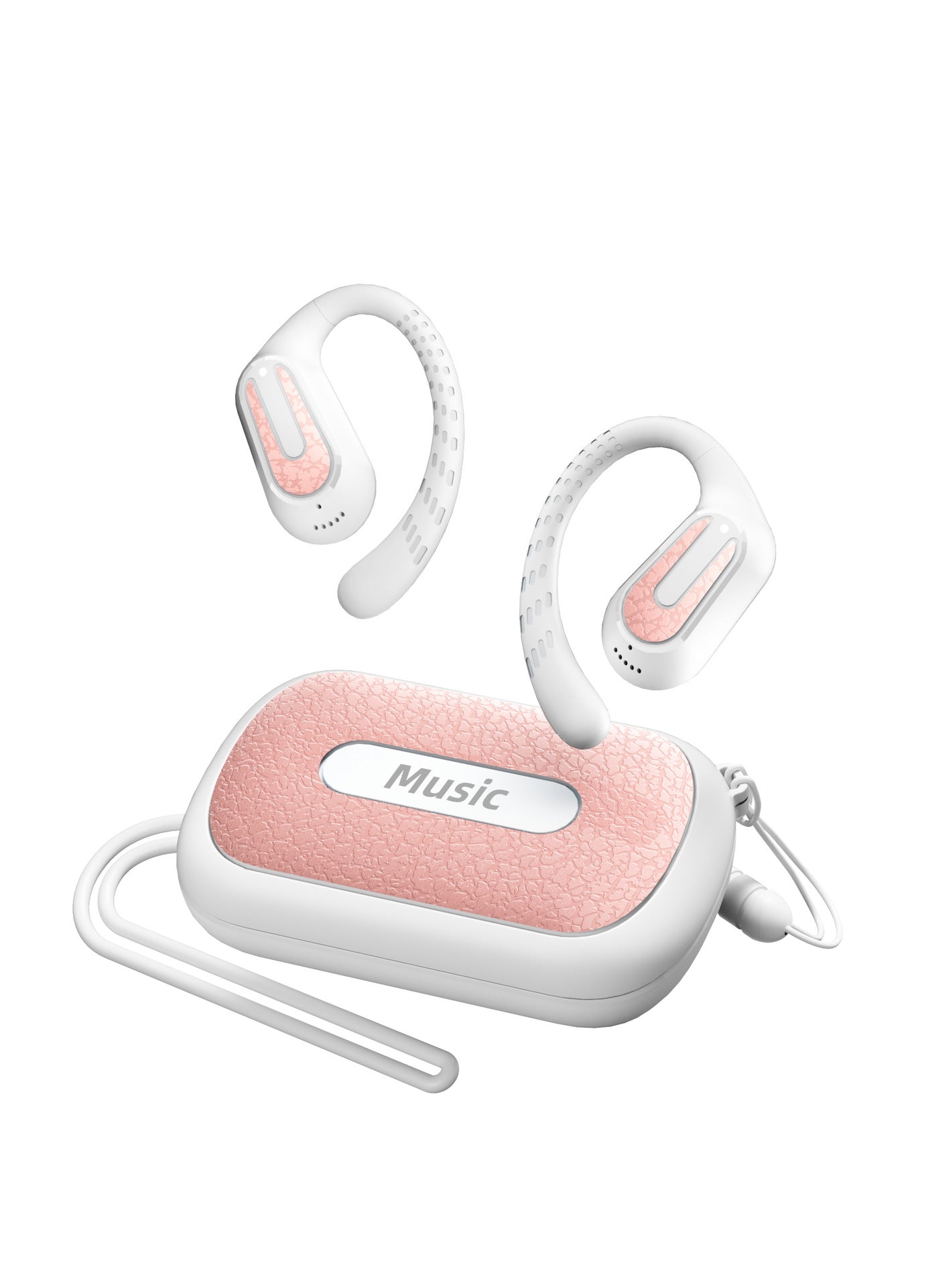 Cross-Border2025New Wireless Bluetooth Headset OWS Clip-on Ear Hook Gaming Sports Noise Cancelling Long Battery Life