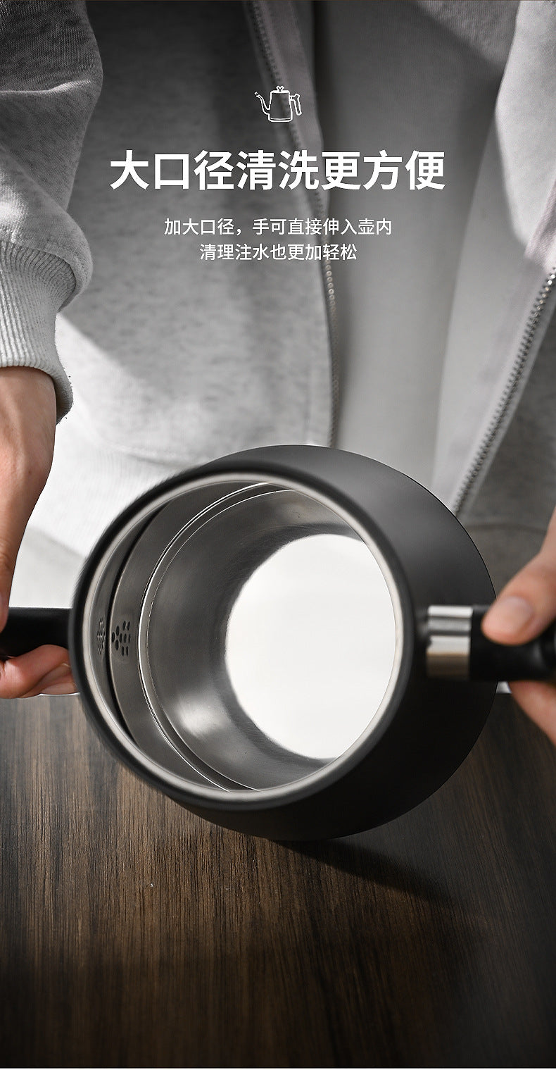 Electric Kettle Cross-Border Knob Temperature Control Narrow Spout Long Spout Pour Over Coffee Pot Stainless Steel Kettle Electric Kettle