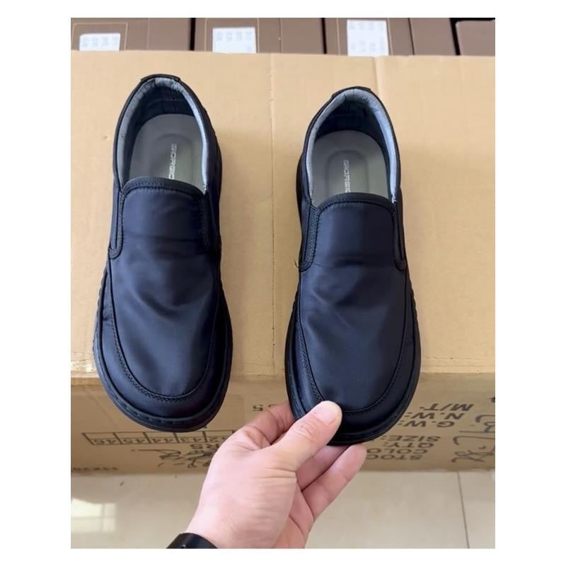 Men's casual slip-on sneakers2024New Sports Low Top Men's Mango Ice Silk Lycra Breathable Korean Style Men's Shoes