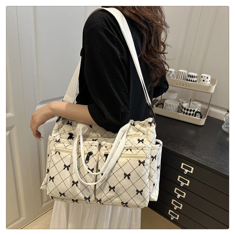 2025Summer New Simple Fashion Underarm Tote Bag This Year's Trendy Retro Commuter Shoulder Bag for Women