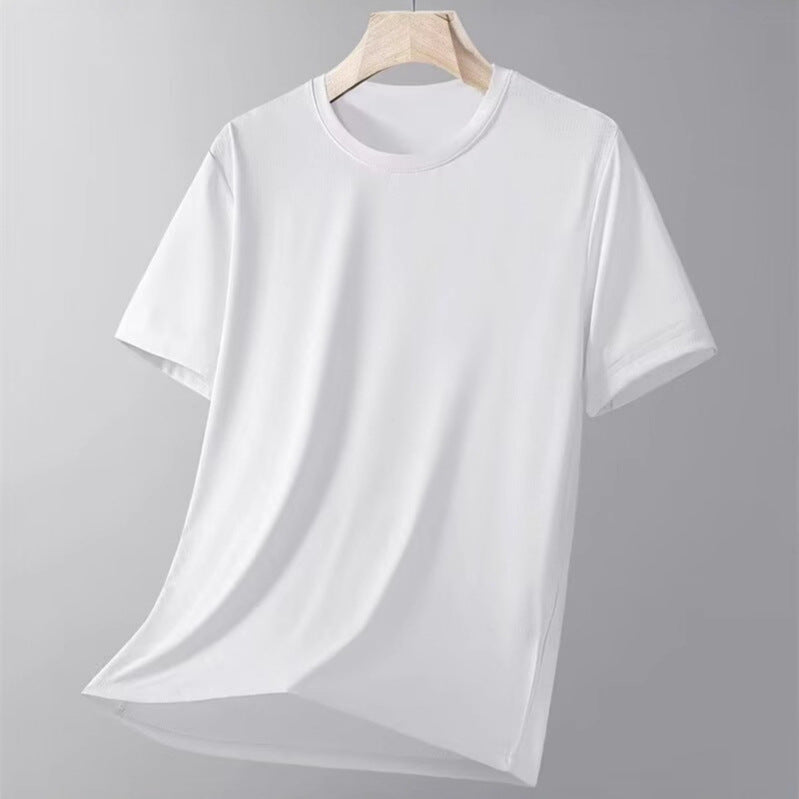 2025Men's Fashion Export New Short Sleeve t Summer Thin Mesh Half Sleeve Sports Quick-Dry Top1Delivery