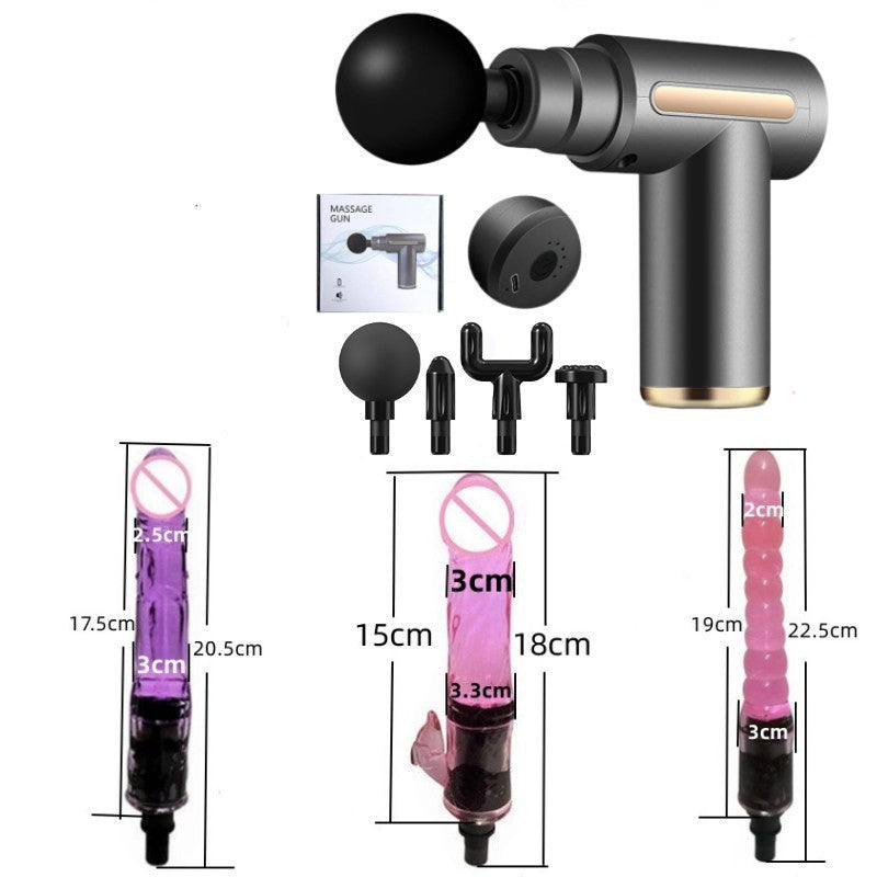 Fascia Gun Modified Head Massage for Women Multi-Functional Adapter Replacement Silicone Accessories Adult Gun Head Massager Device