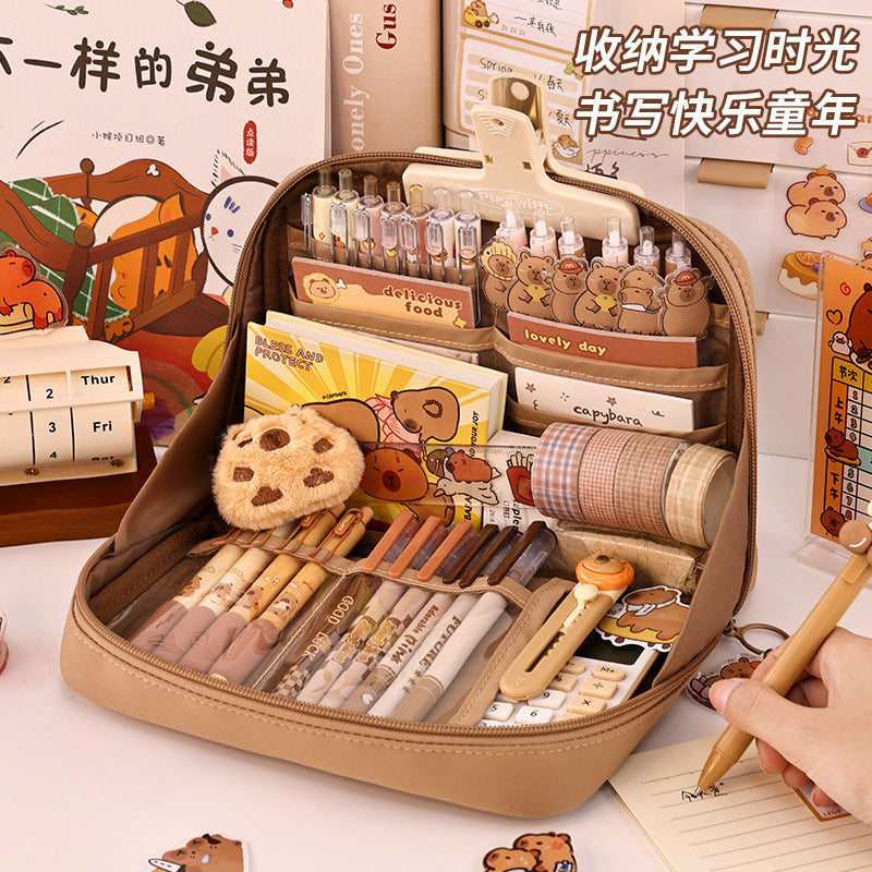 Back-to-School Season Stationery Box for Elementary School Students with a High-End Feel12Layer Pencil Case ins High-Quality Multi-Functional Stationery Bag Pencil Case http://detail.1688.com/offer/965484230964.html