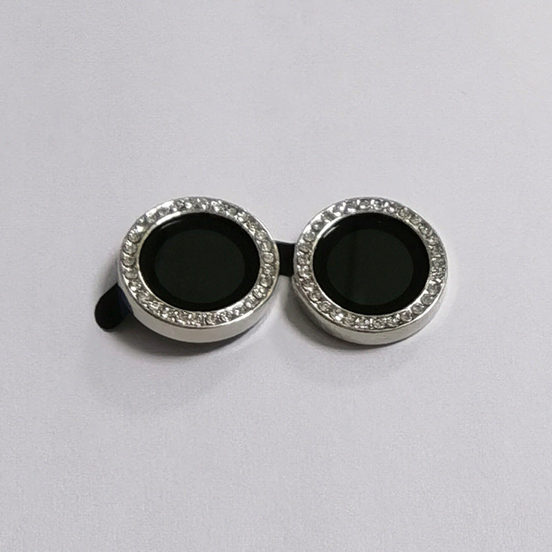 Suitable for Mobile Phone Flash Diamond Film Apple17Promax Diamond-encrusted Eagle Eye Lens Film Camera Rhinestone Metal Protective Ring