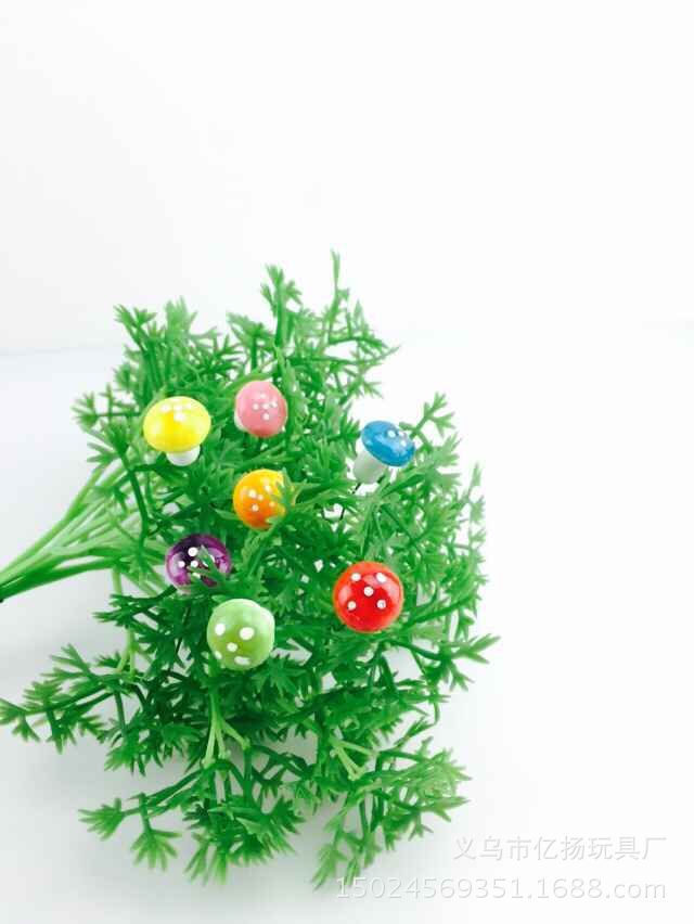 Simulation Plant 60A pack of colorful small mushrooms Special Offer Foam Mushroom Micro Landscape Potted Plant Accessories Ornaments