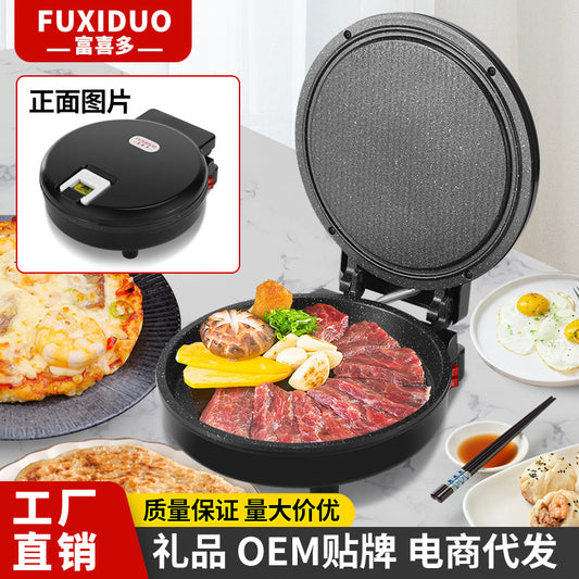 Wholesale Dropshipping Electric Pancake Pan Electric Pancake Stand Household Double-Sided Heating Frying Pancake Pan New Automatic Power-Off Deepened and Enlarged