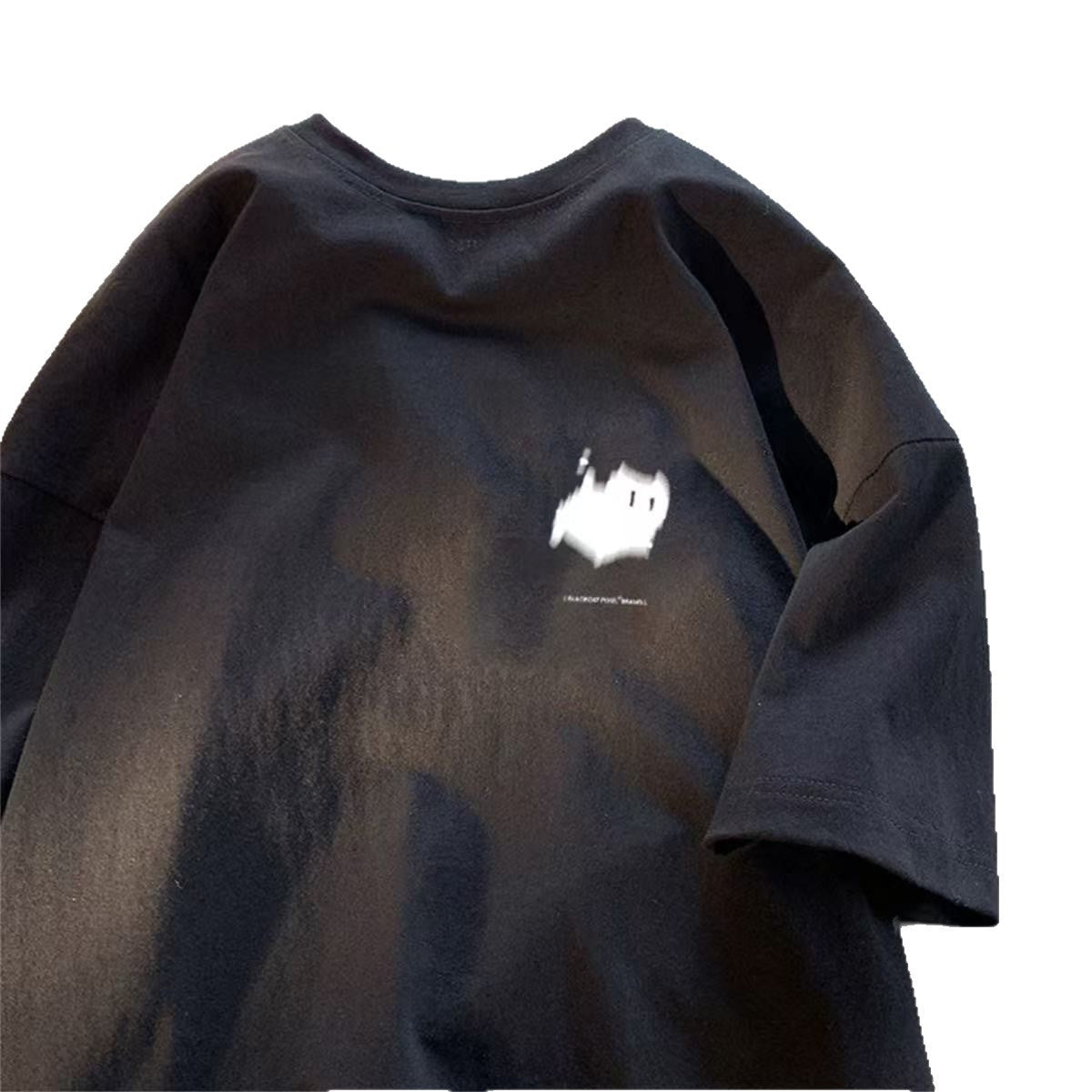 t Trendy Brand Short Sleeve T-Shirt200Summer New Pure Cotton Men's Short Sleeve Korean Style Trendy Top Fashion Base Shirt