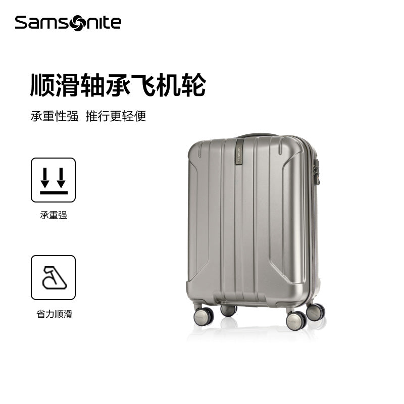Samsonite NIAR Series Fashion Vertical Striped Wear-resistant Non-slip Travel Suitcase AY8Expandable Four-Wheel Trolley Case