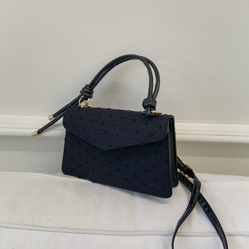 Simple Solid Color Trendy Fashionable Handbag2025Summer New Casual Elegant Single Shoulder Crossbody Small Square Bag for Women