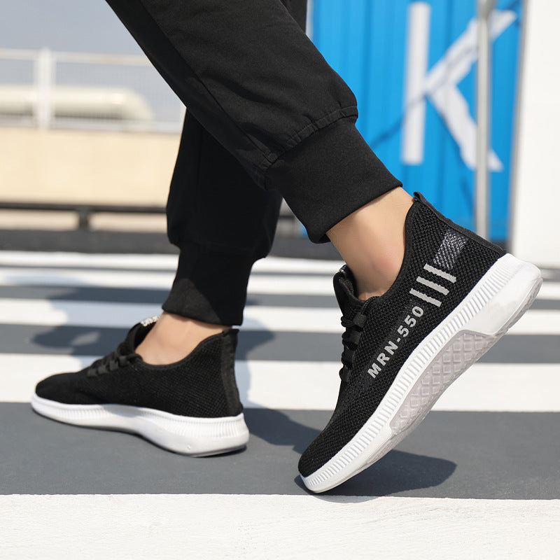 Men's Sneakers2024Spring New Trendy Casual Shoes Running Shoes Couple Shoes Mesh Flyknit Shoes Export