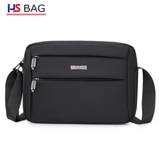 Silk Chest Bag Autumn New Large Capacity Casual Men's Bag Lightweight Simple Water-Resistant Oxford Cloth Crossbody Backpack