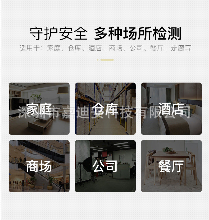 Wired Smoke Alarm Connected220V12V Ceiling-mounted for home use3C Fire Safety Certification485Smoke Sensor Detector
