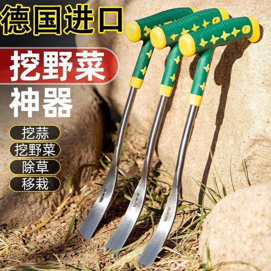 Wild Vegetable Digging Tool Garlic Digging Manganese Steel Small Shovel Shepherd's Purse Digging Gardening Iron Shovel Flower Planting Soil Digging Weeding Tool Outdoor Shovel