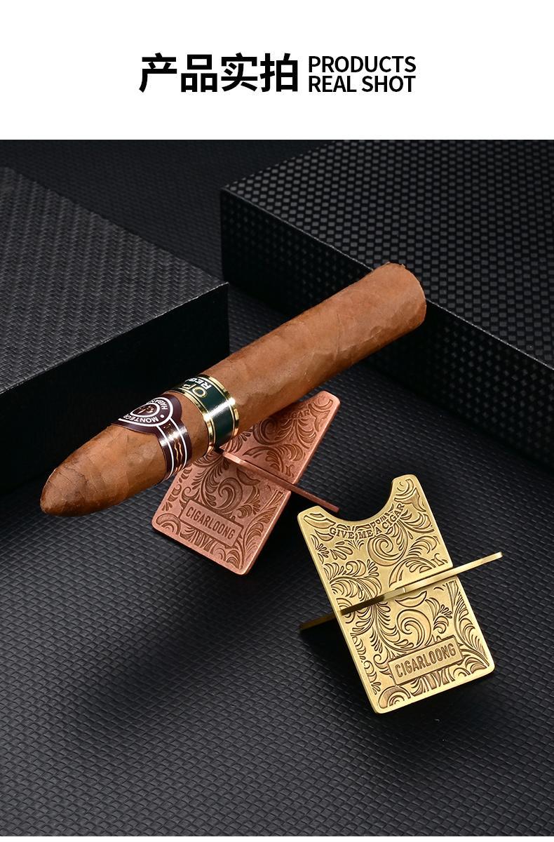 Dragon Eggplant （CIGARLOONG） Cigar Holder Lightweight Cross Portable Stainless Steel Folding Open and Close Holder
