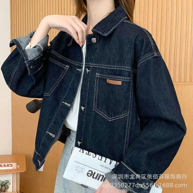 Spring and Autumn Foreign Trade Cross-Border Women's Denim Shirt Trendy Brand Korean Version Street Style Denim Top Women's Export Miscellaneous Denim Jacket