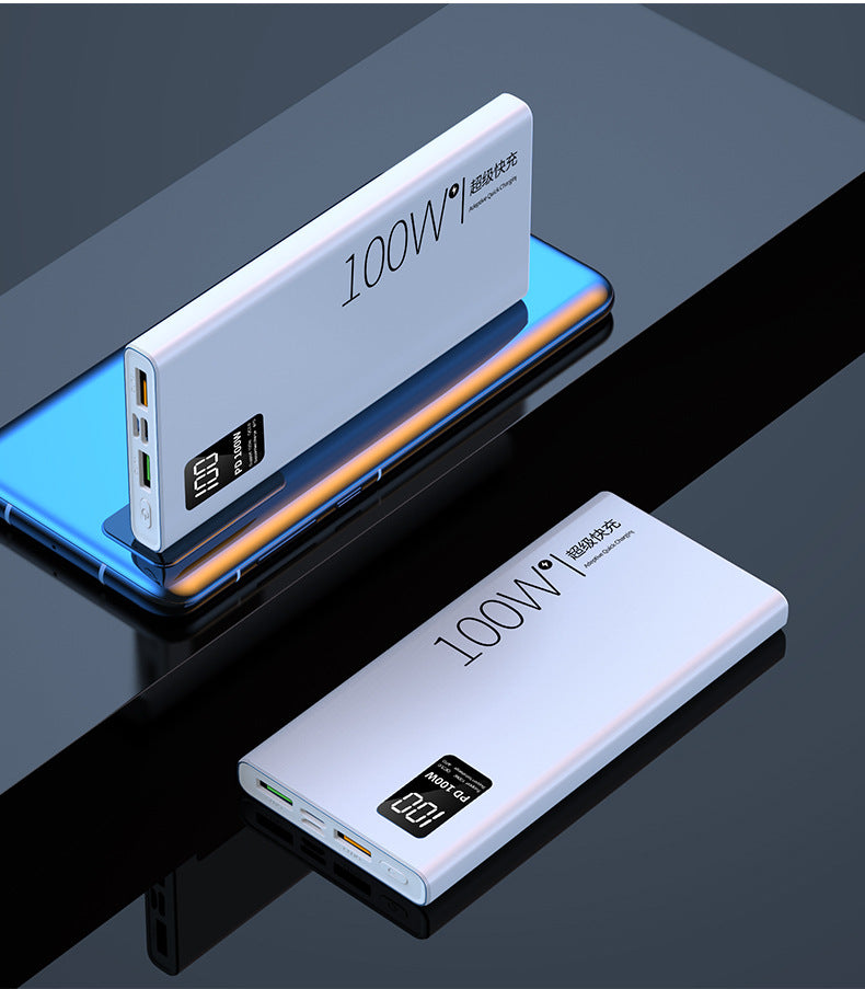 3C Authentication100W Super Fast Charge Power Bank20000mAh Large Capacity Two-Way Fast Charging Custom Power Bank